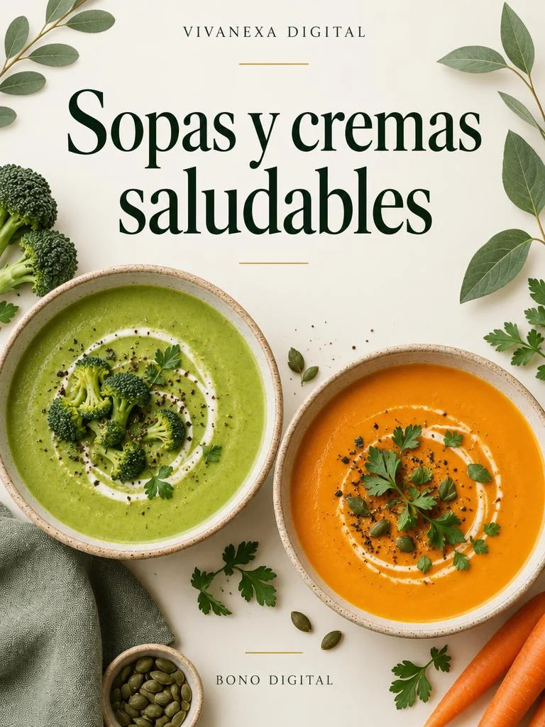 Portada digital: Sopas y cremas saludables